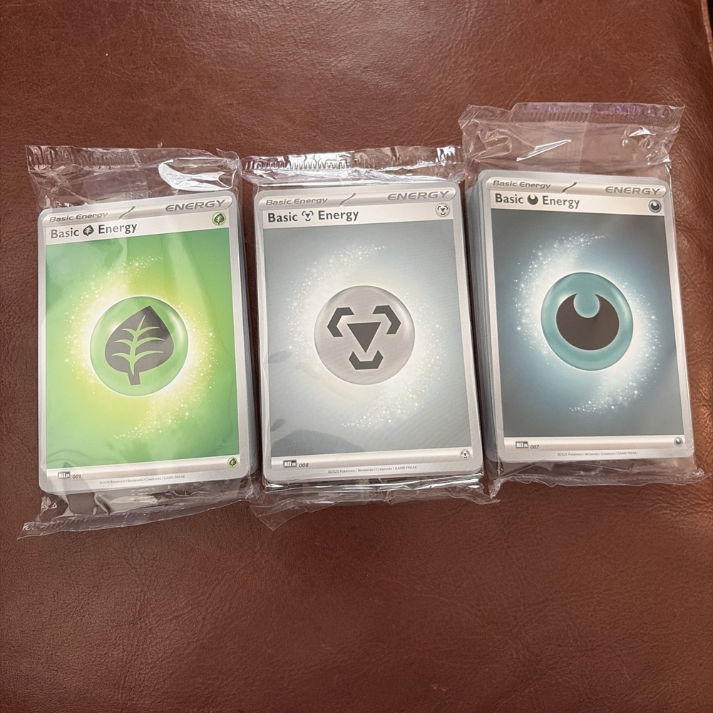 Pokémon Energy Cards Lot 150 Cards 3 Sealed ETB Packs NM Bulk Deck Building